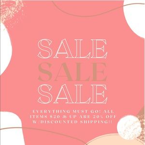 SALE!! Everything Must Go!!